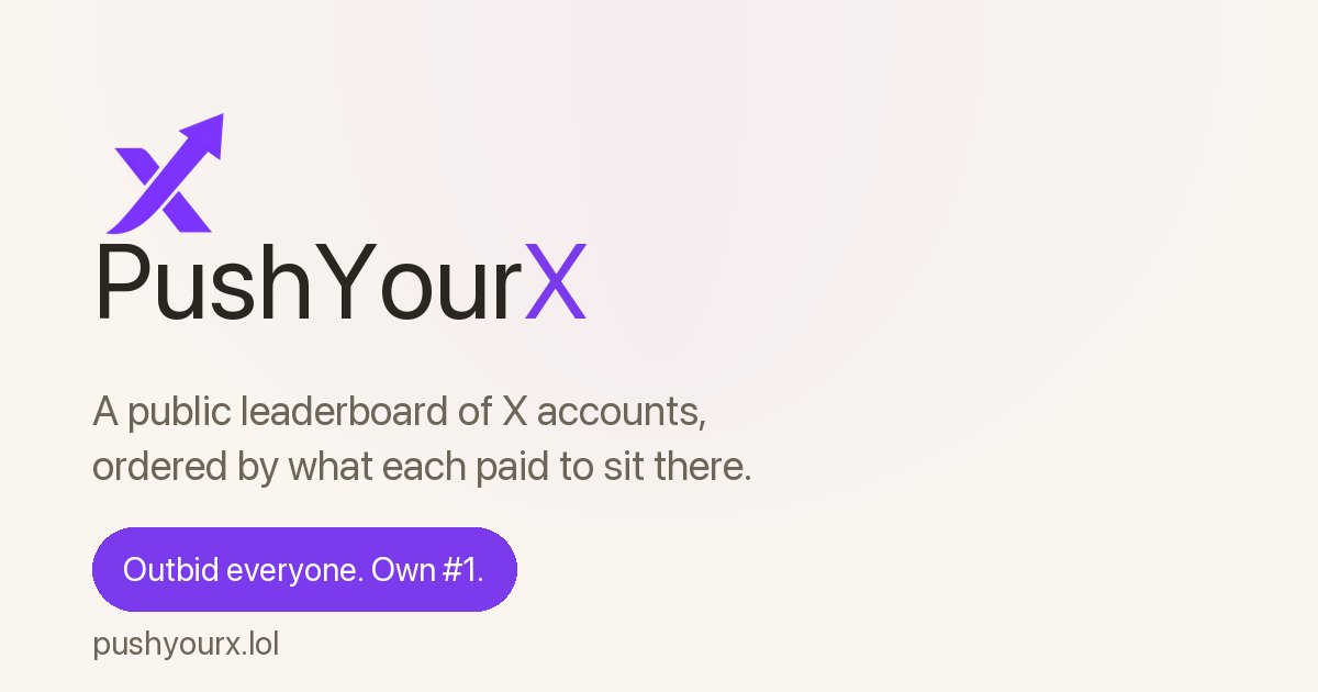 PushYourX Open Graph preview